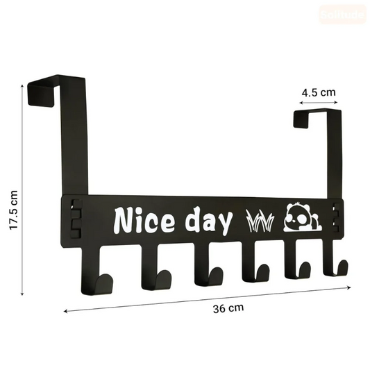 Premium Over The Door Organizer | Heavy Duty Space Saving Clothes, Jacket & Bag Hanger Rack
