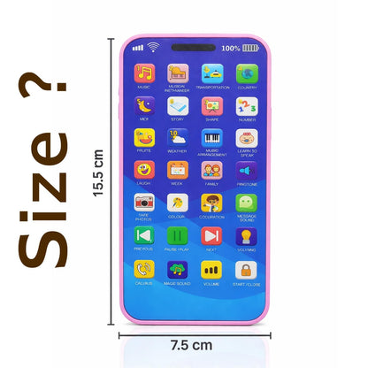Rechargeable Kids Learning Toy Phone | Educational Talking Mobile with Music, Games & Interactive Learning Modes | Smart Toy for Boys & Girls
