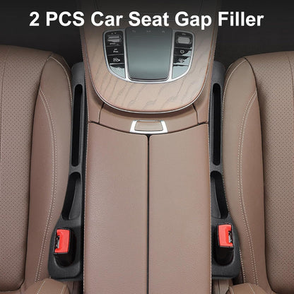 Universal 2PCS Car Seat Gap Filler Organizer – EVA Gap Pad with Phone Holder & Buckle Base, Seat Console Gap Blocker for Cars, SUVs & Trucks