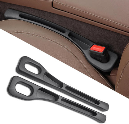 Universal 2PCS Car Seat Gap Filler Organizer – EVA Gap Pad with Phone Holder & Buckle Base, Seat Console Gap Blocker for Cars, SUVs & Trucks