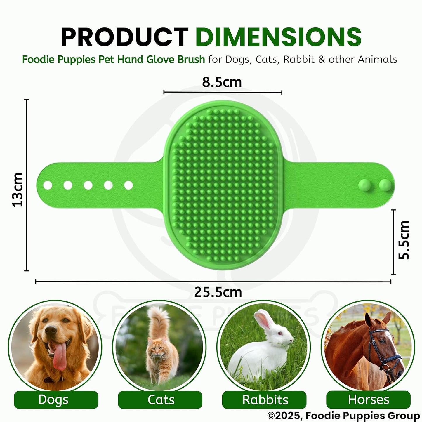 Pet Massage Rubber Bath Glove for Dogs, Cats & Small Pets | Soft Silicone Grooming Brush for Bathing, Shedding & Gentle Massage