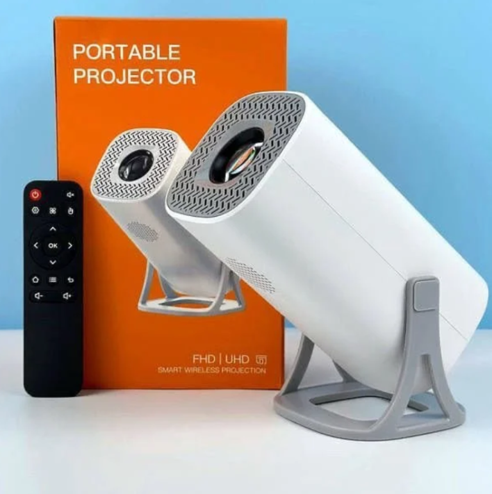 Portable Smart Projector with Wireless Remote – Full HD Mini Home Theater