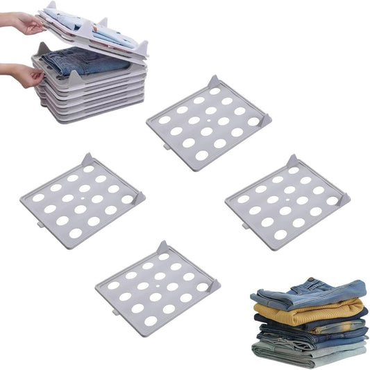 T-Shirt Organizer Board Set – Stackable Foldable Shirt Stacker (4PCS)