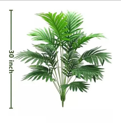 Blooming Floret Premium Artificial Areca Palm Plant for Home & Office Decor | Natural Look Indoor Decorative Plant with Elegant Black Pot