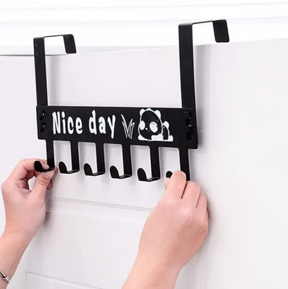 Premium Over The Door Organizer | Heavy Duty Space Saving Clothes, Jacket & Bag Hanger Rack