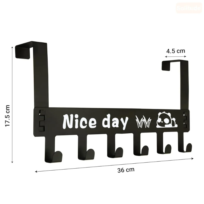 Premium Over The Door Organizer | Heavy Duty Space Saving Clothes, Jacket & Bag Hanger Rack