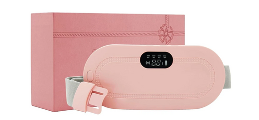 SoothieBlend Cordless Menstrual Heating Pad – Portable Period Cramp & Back Relief Belt (Pink)