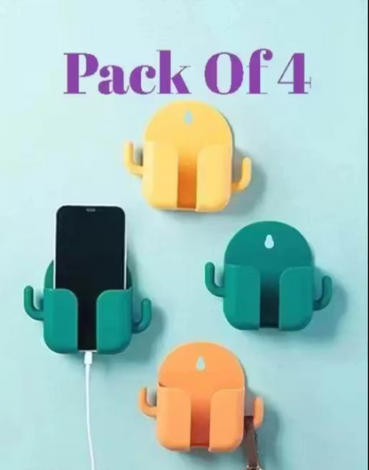 Self Adhesive Wall Hooks (Pack of 4) | No-Drill Heavy Duty Clothes & Towel Hanger Rack